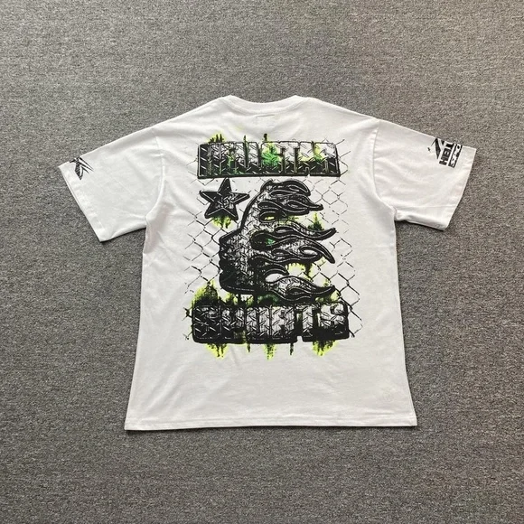 Hellstar Men's White War Ready! - Path to Paradise T-Shirt Size Medium - Picture 2 of 4